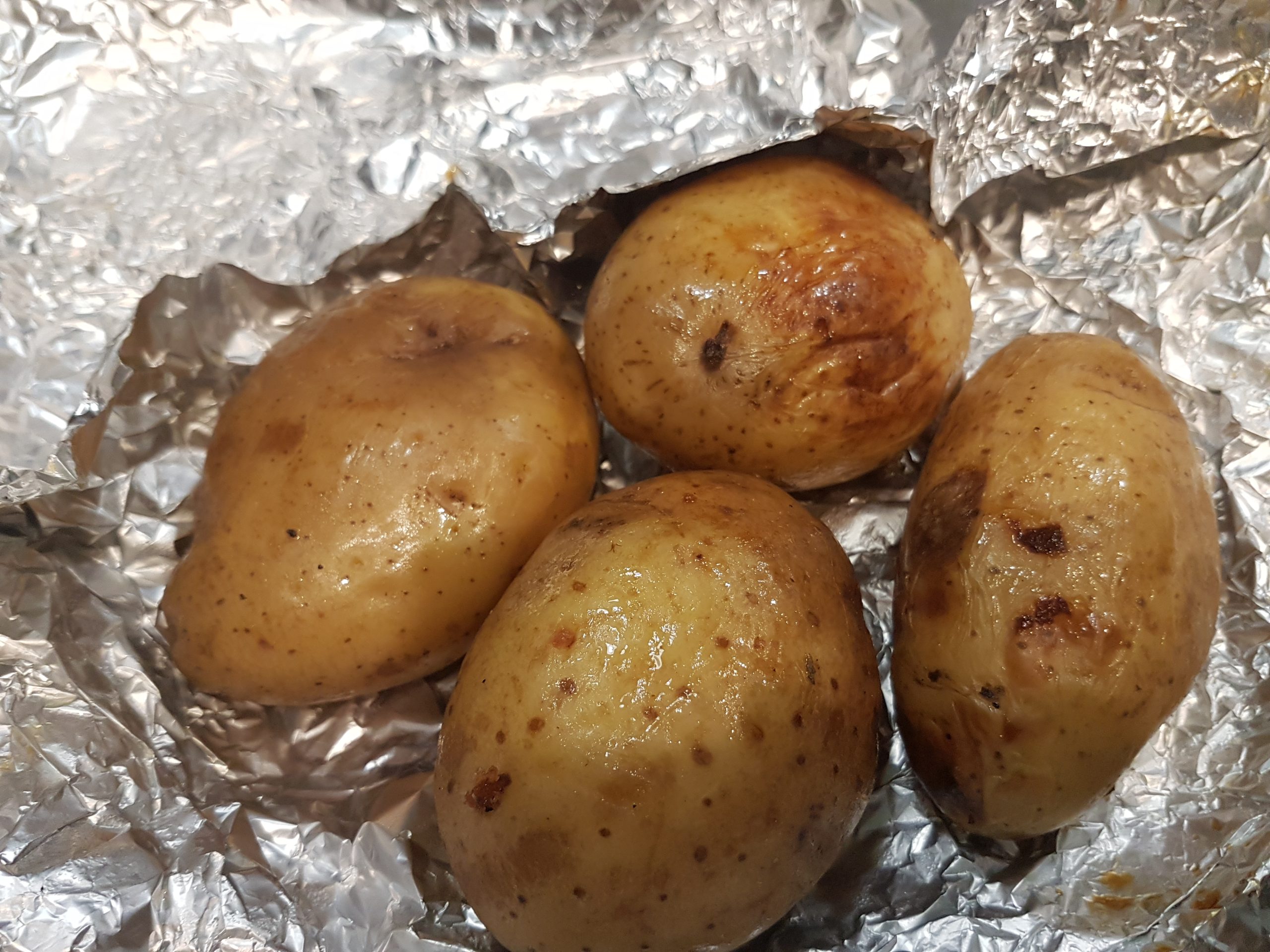 Rosies Quick Baked Potatoes